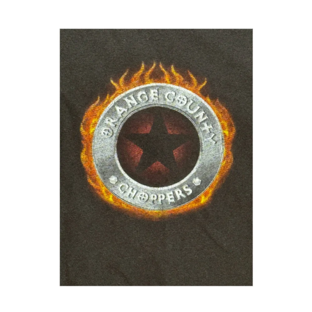 Men's Orange County Choppers T-Shirt Sleeveless Black Size Large